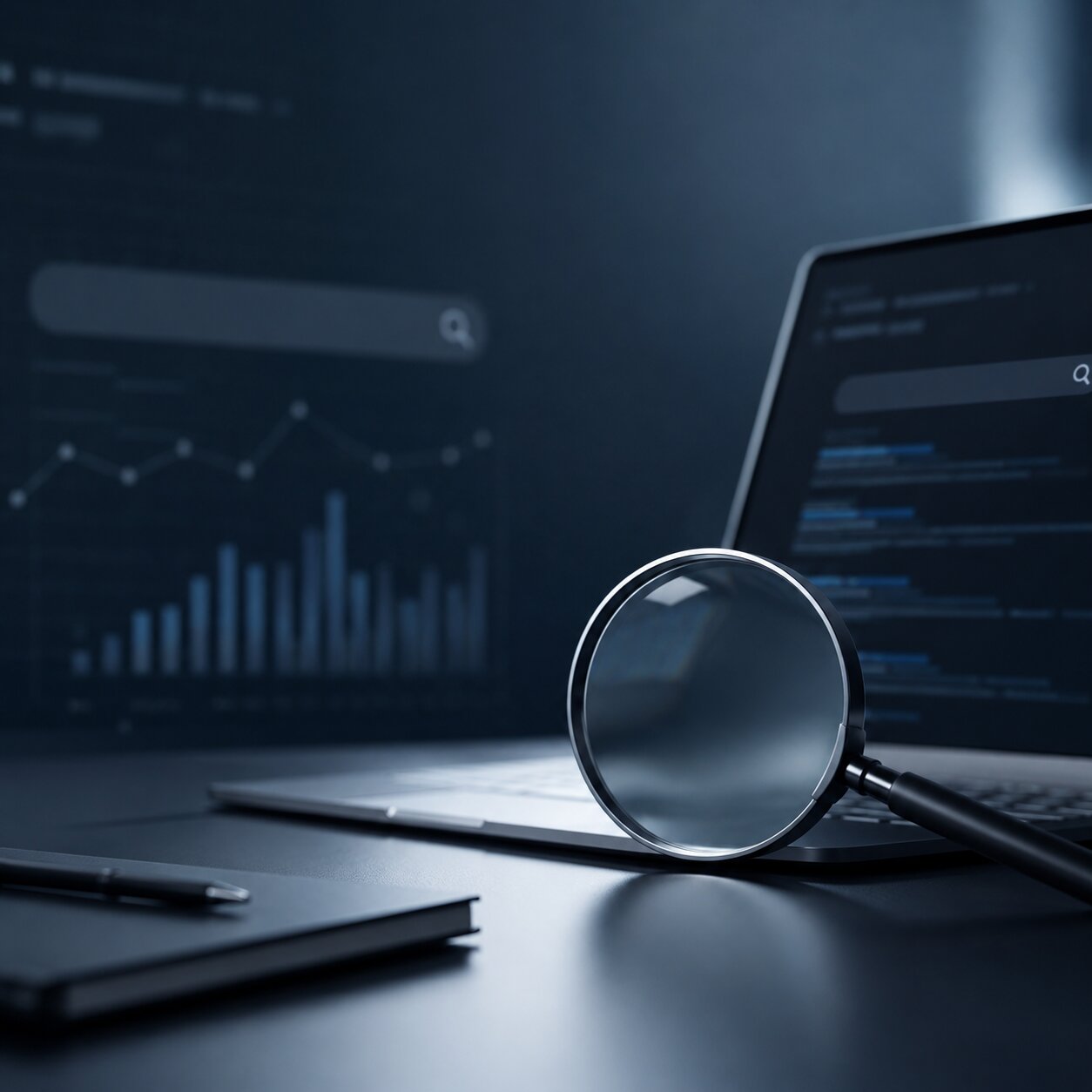 NexaVision Search Visibility Engineering - technical SEO and semantic optimization dashboard